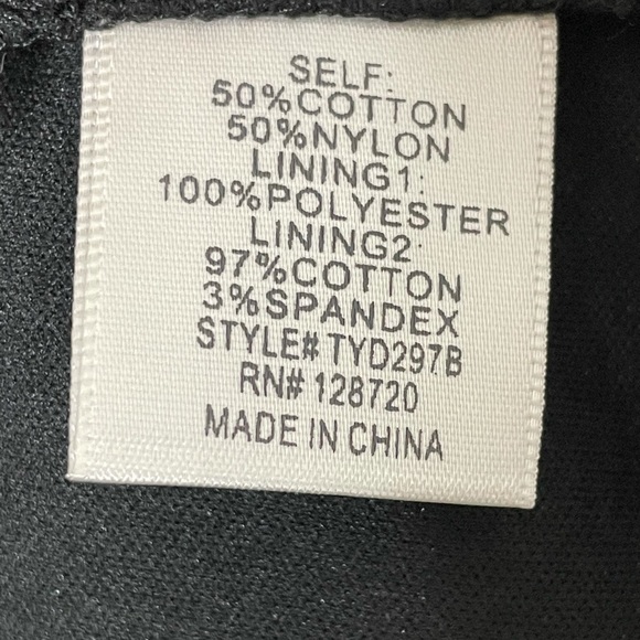 Francesca's Black & Gold Lace Strapless Cold Shoulder Open Back Shirt Size S - Picture 7 of 7